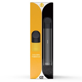 RELX Essential Kit-Black-1 Pod Pro-Golden Tobacco