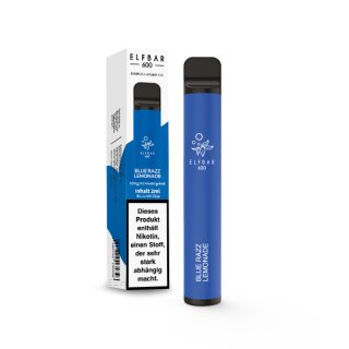 ElfBar 600 Einweg E-Zigarette Blue Razz Lemonade  OHNE NIKOTIN