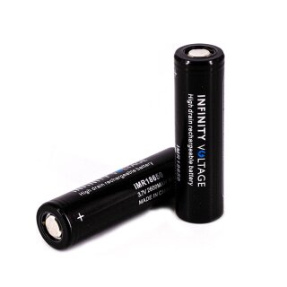 Infinity Voltage Batterie 18650 - 3100 mAh, 50A MAX (2er-Pack)