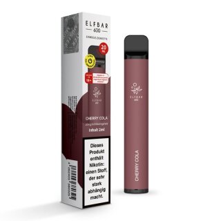 ElfBar 600 Einweg E-Zigarette Cherry Cola (2%)