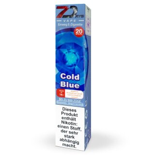 7Days Vape Einweg E-Zigarette Cold Blue