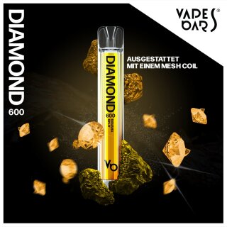 Vapes Bars Diamond 600  Einweg E-Ziagrette Banana Split
