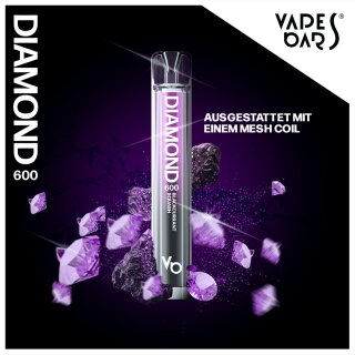 Vapes Bars Diamond 600  Einweg E-Ziagrette Blackcurrant Squash