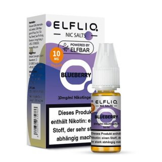 ELFLIQ - Blueberry - 10ml - 10mg/ml - Nikotinsalz // Steuerware